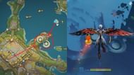 Fly towards the large floating platforms (Image via HoYoverse)